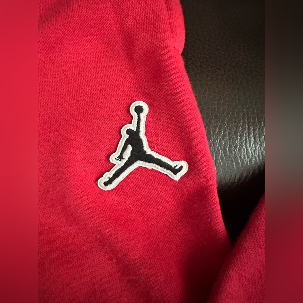 Jordan Bright Red boys small sweatpants